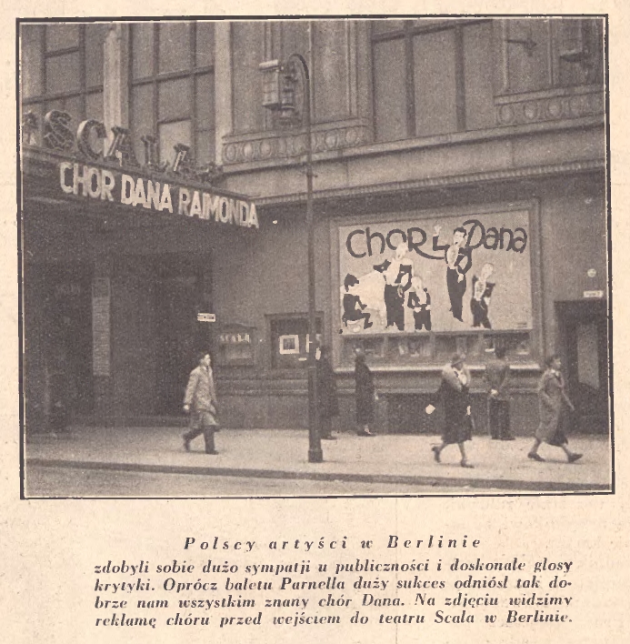 Chór Dana w Berlinie (1935 r.)